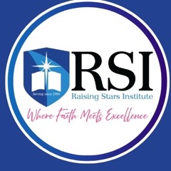 Raising Stars Institute crest: an open book and star on a shield, with the words Serving since 2004